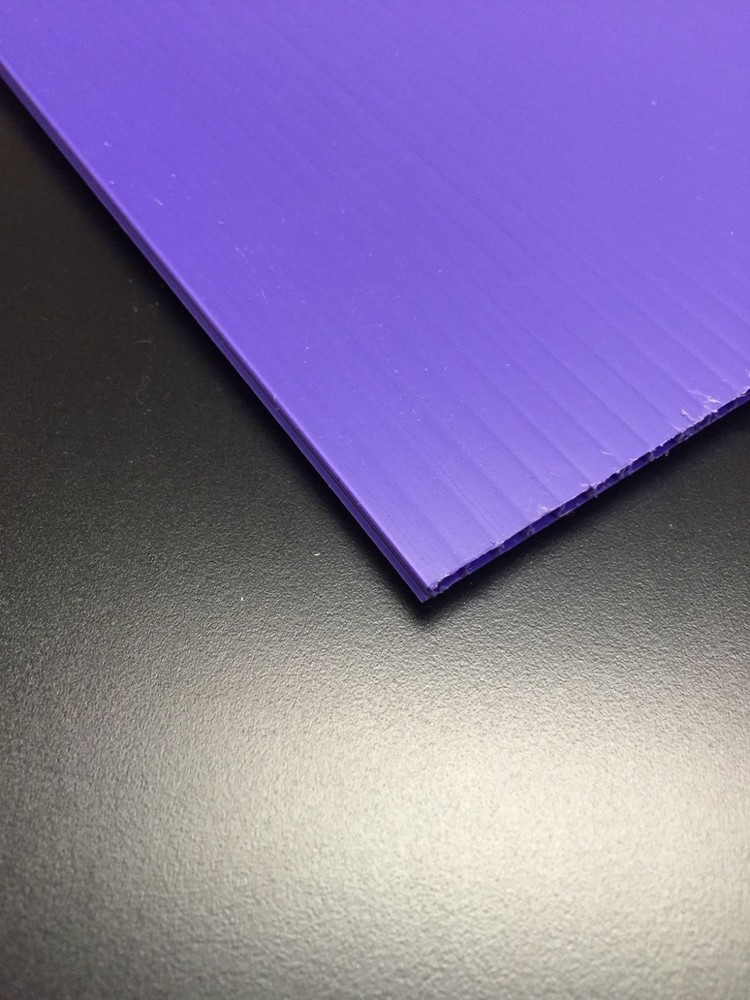 Coroplast 4mm 24″ x 36″ (4 Pack) Purple Corrugated Plastic Sheets Vertical