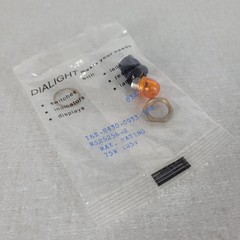 Dialight MS25256-2 162-8430-0933-502 Amber Panel Mount Pilot Indicator Light