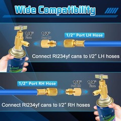 R1234YF Can Tap, R1234YF SelfSealing and Puncture Style Refrigerant Can Tap V…