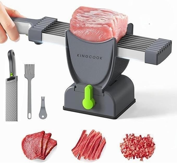 Meat Slicer, Cleaver Can Chop, Slice, Shred, 17 in 1 Stainless Steel Cleaver Kit