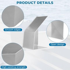 Alpha Rider Aluminum Side Console Switch Panel Mount for Boats Bracket Silver