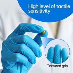 US Seller Nitrile Exam Gloves 100 PCs Powder-Free Food-Safe Disposable Glove