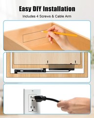 Compact in-Drawer Charging Station Power Strip with PD 20W USB Ports*2 AC…