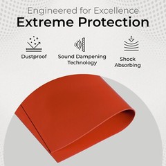 Red Silicone Sheet 1/16 x 9 x 12 Inch 60A Rubber Mat Made in USA Gasket Material