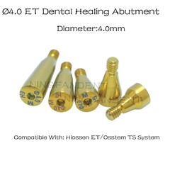 US Dental Mini/Regular Healing Cap Abutments For Hiossen Osstem Hexagon Implants