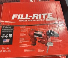Fill-Rite FR1220HDSQ 12V 15 GPM Pump 1” Inlet 3/4” Outlet + Hose + Nozzle NEW