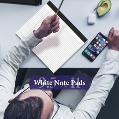 2 Pcs Note Pads 11″ x 9.5″ Legal Pads College Ruled Notepad Micro Perforated …