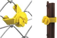 Dare SNUG-SU-25 Yellow Polyethylene Chain Link Fence Insulator