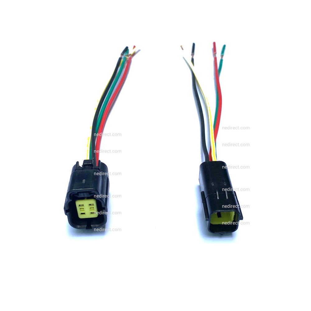 6″ ASSEMBLED WATERPROOF 4 PIN ELECTRICAL 1.8MM AWG WIRE CONNECTOR PLUG