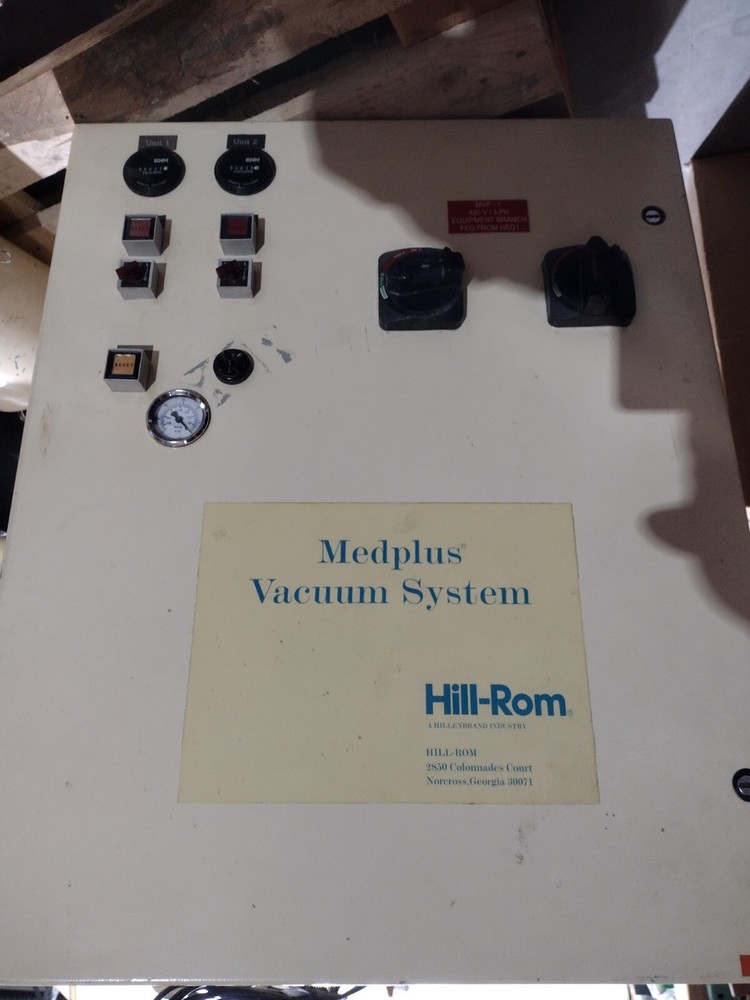 HILL-ROM MED PLUS VACUUM SYSTEM CONTROL CABINET