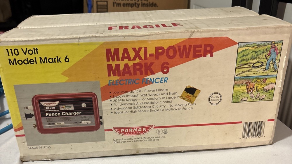 Parmak Mark 6 Electric Fence Charger 30-Mile Low Impedance Plug-In Multi-Power