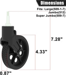 Shopping Cart Front Wheels