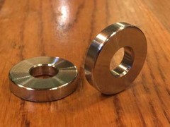 (4 pc) Custom EXTSW 10.16 mm ID x 23 mm OD x 3.5 mm Thick 316 Stainless Washer