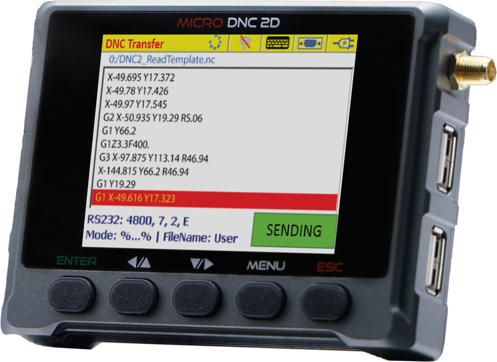 Micro DNC 2D – DNC transferring & CNC program management device