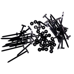 100Pcs Automotive Nylon Cable Tie Fastener Kit – Universal Car Zip Tie Buckle C