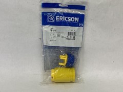 NEW Ericson Perma-Link 15A 125V 2 Pole 3 Wire 1 Phase Straight Connector 1610-C