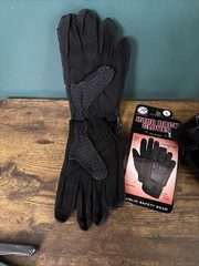 Rothco Armored Hard Back Duty Gloves Military Black Tactical Glove 2 Pairs Large