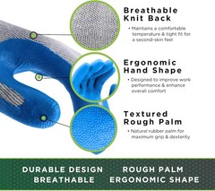 Atlas 300 1994 Crinkle Grip Work Gloves,for Construction, Landscaping, Garde…