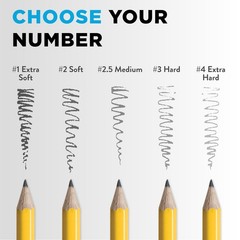 Ticonderoga Wood-Cased Pencils, Unsharpened, 2 1 Count (Pack of 12), Yellow