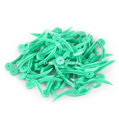 400x Dental Plastic Wedges Concave Design Arc Diastema Wedge w End Circular Hole