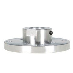 4-Inch Steel Wood Lathe Face Plate, 1 Inch x 8 tpi Threaded With Set Screws
