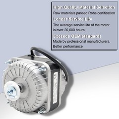 Shaded Pole Motor YZF18-25, 120V 60HZ 18W 1.01A 1550 r/min, With Single Phase