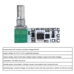2Pcs DC 3.7V-24V LED Mini Dimmer Constant Voltage Module Knob Potentiometer NEW