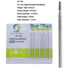 WAVE Dental Carbide Burs HP Long Surgical Burs For Straight Handpiece 703L 702
