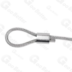 Copper / Stainless Steel Ferrules Crimping Sleeve Wire Rope Cable For Steel Wire