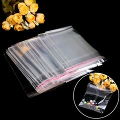 100pcs Plastic Clear Transparent OPP Self Adhesive Seal Bag Resealable Poly Bags