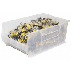 Akro-Mils 30290Sclar Storage Bin, Plastic, Clear, 12 In H, 18 3/8 In W, 29 1/4