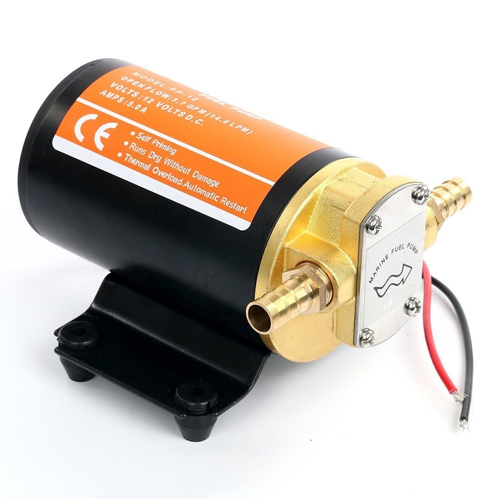 12V 3.7GPM Self Priming Electric Oil Transfer Pump Scavenge Impellor Diesel