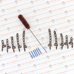 3.5mm Clávicle Hook Sáfety Locking Plátes 2H-6Holes L/R & Screw 81Pcs Set Ti