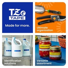 Genuine P-Touch TZe-231 2 Pack Tape TZE2312PK ½”0.47” x 26.2 ft. 8m 2 Count P…