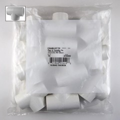 Charlotte Pipe PVC02400C0800 PVC Schedule 40 Tee 3/4 x 3/4 x 3/4 Slip Dia. in.