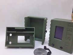 Meshtastic case Heltec V3 node case Holds 2000mah batt holds 3D printed GREEN