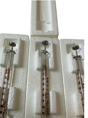 Lot of 3 HAMILTON Microliter Syringes NON-Medical Use, No Needles #710, #1710