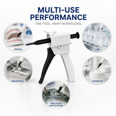 Dental Impression Mixing Dispensing Gun 2:1 1:1/2:1 10:1/4:1 50ml BRITEDENT