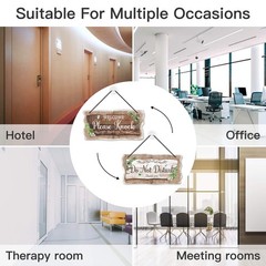Welcome Please Knock Office Door Signs, PVC Do Not Disturb Door Hanger Sign, …