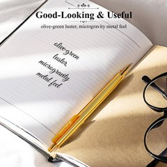 Gel Pen, Black Ink Pen Fine Point 0.5mm, Retractable Hi-Density Gel Ink Pen S…