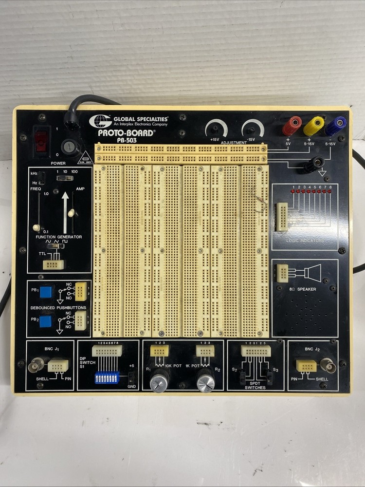 Global Specialties PB-503 Proto Board & Power Supply | Powers On