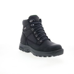 Dunham 8000 Works WP 6-Inch Plain Toe Boot Mens Black Work & Safety Boots