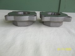 Pair of 4-BOLT PIPE THREADED FLANGE 2-1/4″ Diameter Bracket Mounts