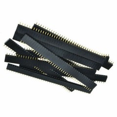 40-Socket Female Header 0.1″ 2.54mm PCB Strip Connectors 10/20/40/80 Piece Packs