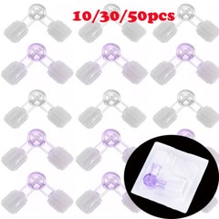Brand New 10/30/50pcs Plastic Two Way Stop Cock For Clinical Luer Locks Adapter