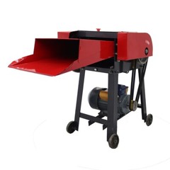 220V Hay Chopper Animals Feed Fodder Cutting Corn Straw Chaff Cutter 6 Blades