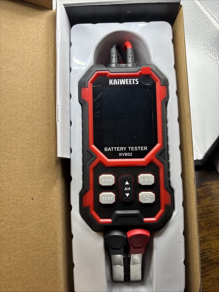 KAIWEETS Car Battery Tester, 12V/24V Automotive Battery Diagnostic Tool, 50-2000