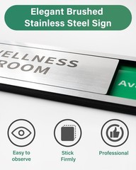 Office Door Signs Do Not Disturb, In Use/Available Slider Sign for Home Offic…