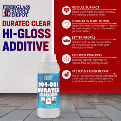 904-001 Duratec Clear Hi-Gloss Additive for Gelcoat (Quart)