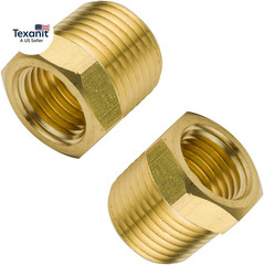 1/4″ NPT Male to 1/8″ NPT Female Brass Reducer Bushing Forged Hex Head Pipe Fitt